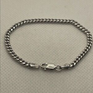 RL 925 Curb Chain Bracelet Made In Italy